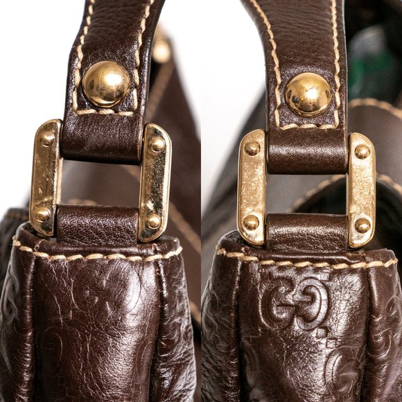 ❌SOLD❌ Authentic GUCCI Leather Hobo Bag - Picture 8 of 15